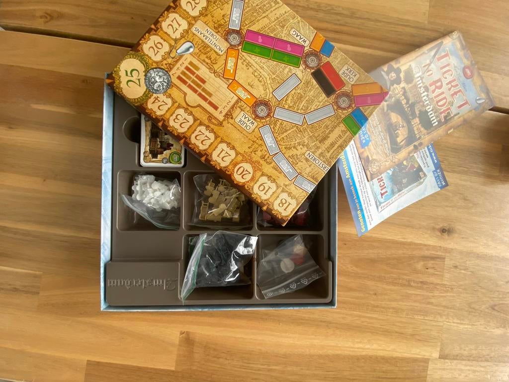 Ticket to Ride Amsterdam *NIET GEBRUIKT*, Drie of vier spelers, Ophalen of Verzenden, Nieuw, Reisspel