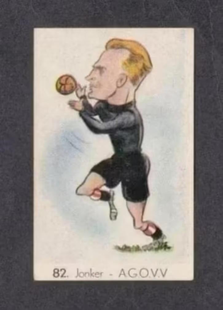 Voetbalplaatje Jonker Keeper AGOVV Apeldoorn 1949 (82)., Ophalen of Verzenden, Zo goed als nieuw