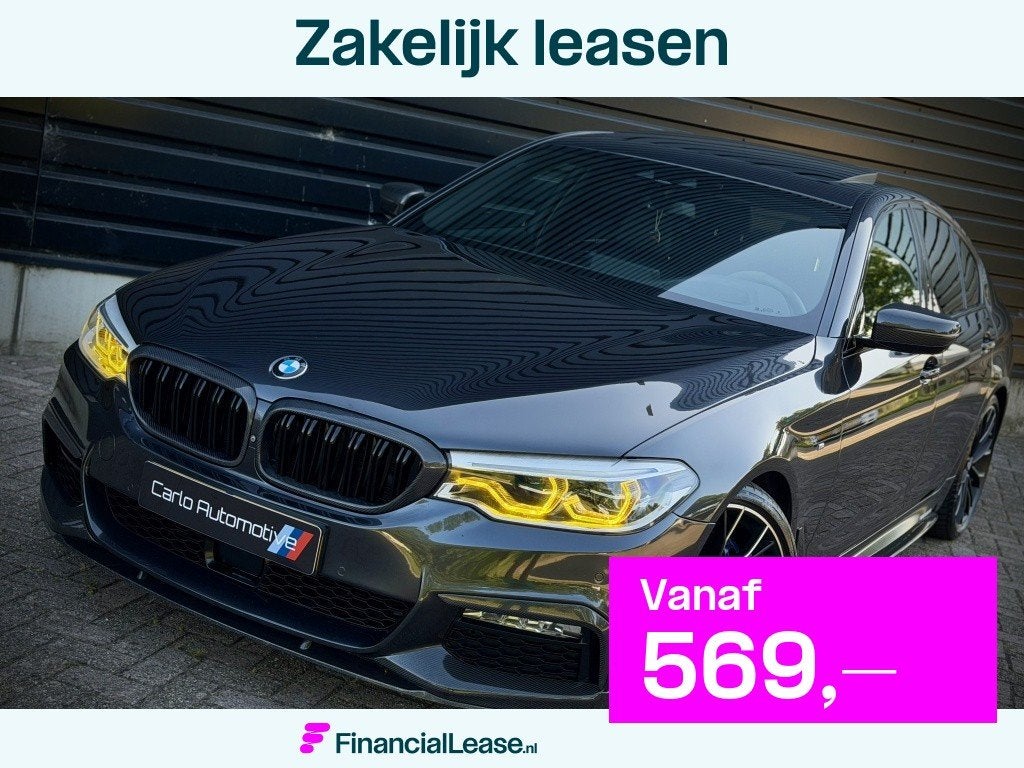 BMW 5 Serie 540i xDrive M-PERFORMANCE DAK|HUD|360|4WLSTURING, Automaat, Dealer onderhouden, Gebruikt, 2000 kg