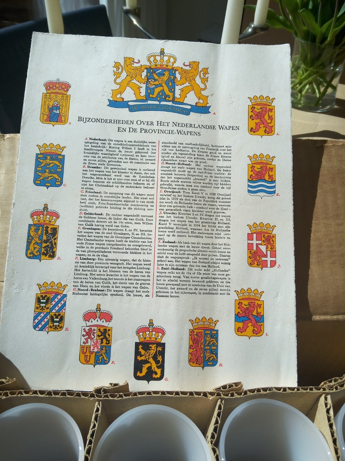 Arcopal Nutricia Glazen met Provinciewapens - Set van 12, Antiek en Kunst, Ophalen of Verzenden
