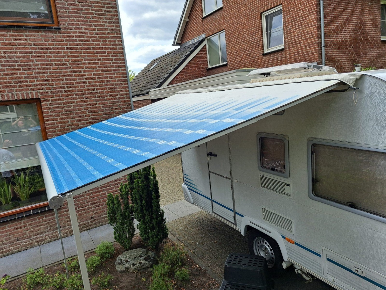 Thule Omnistor luifel 280cm breed, Tuin en Terras, Ophalen, Gebruikt, Overige typen, 150 tot 300 cm