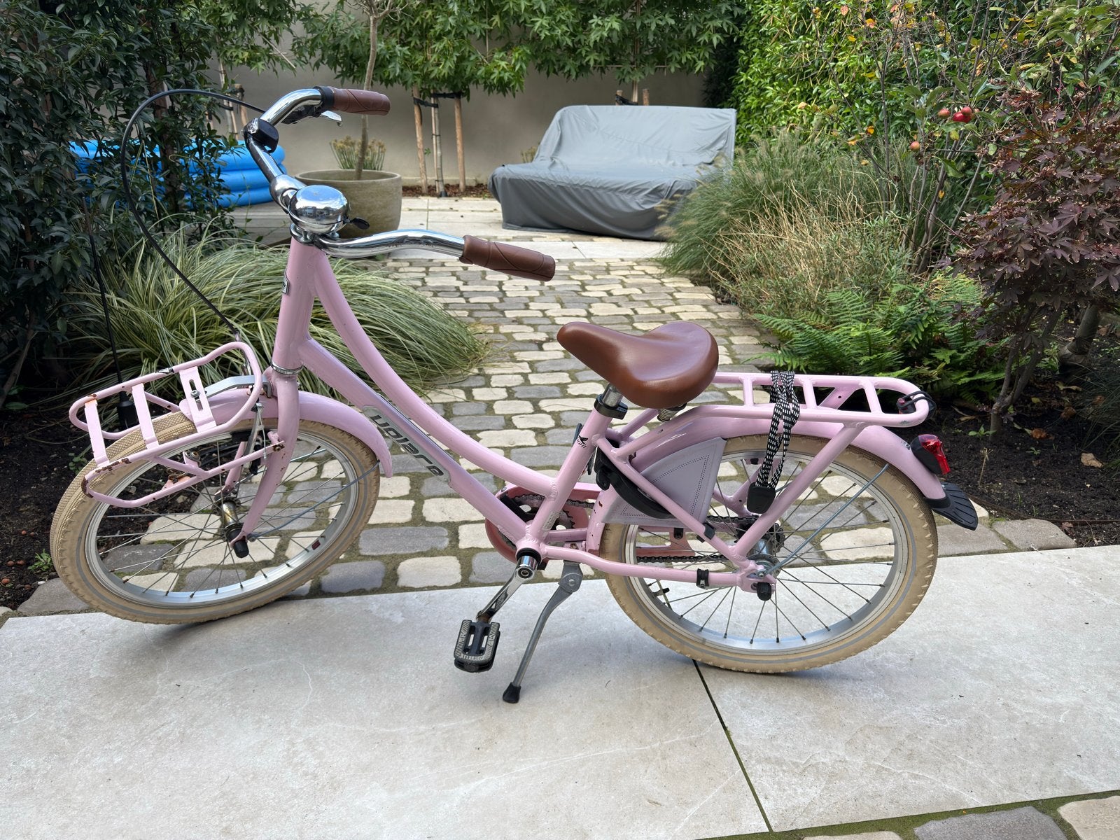 Volare roze meisjesfiets 20 inch, gebruikt, incl. slot, Ophalen, Gebruikt, 20 inch of meer