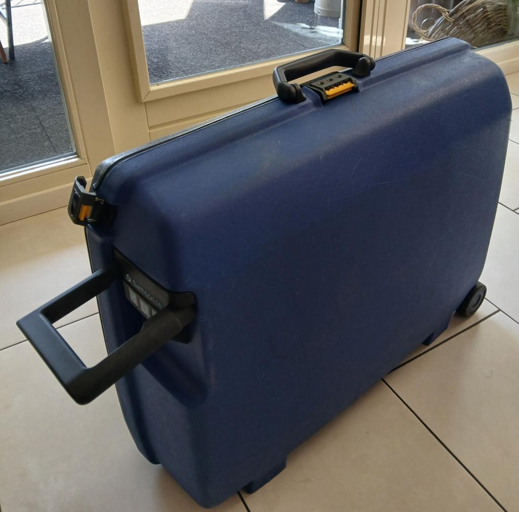 Samsonite Koffer, 60 tot 70 cm, Wieltjes, Gebruikt, Hard kunststof