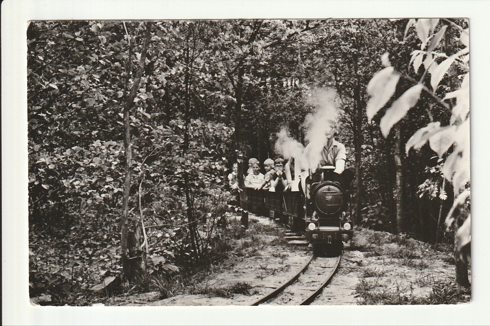 LEEK JEUGDPARK NIENOORD SPOORWEGEN MINIATUUR STOOMTREIN KIDS, Ophalen of Verzenden, 1960 tot 1980, Gelopen, Groningen
