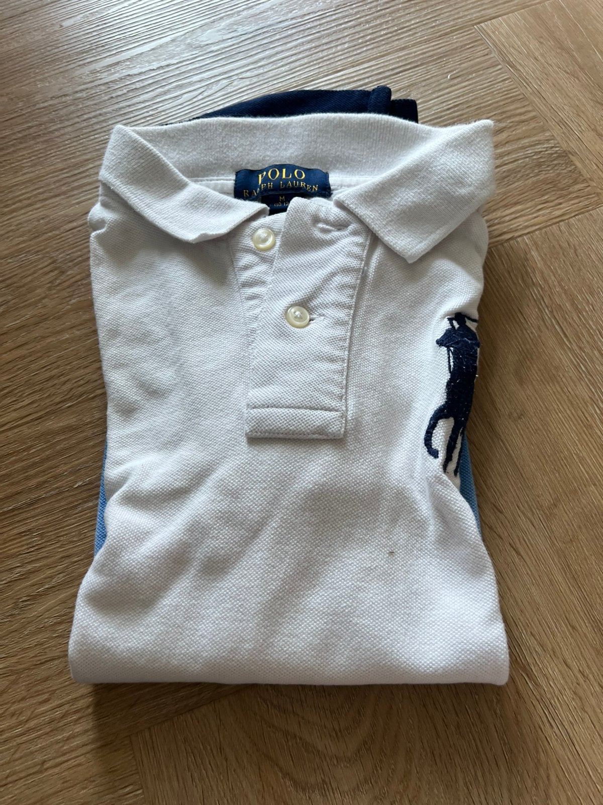 Polo ralph lauren blauw en wit, Ophalen of Verzenden, Zo goed als nieuw, Overige maten, Blauw