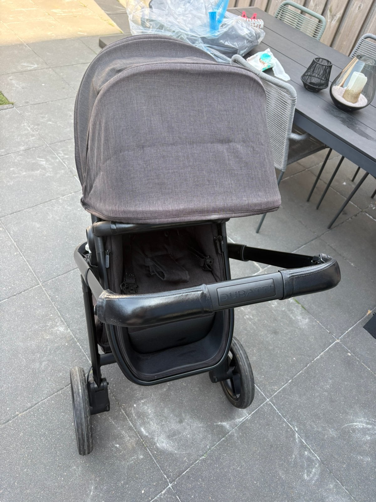 Dubatti kinderwagen compleet, Gebruikt, Combiwagen, Verstelbare duwstang, Ophalen