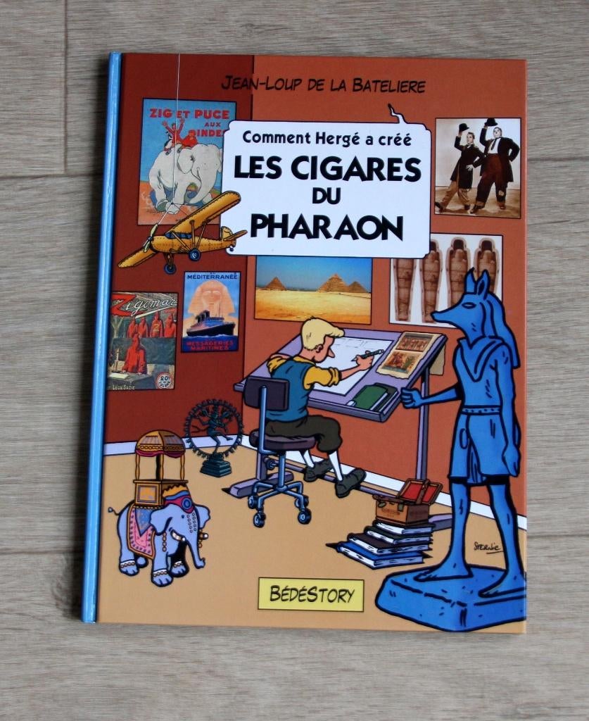 Comment Hergé a créé cigares du pharaon Kuifje 2009 Tintin, Verzamelen, Verzenden, Kuifje, Zo goed als nieuw, Beeldje of Figuurtje
