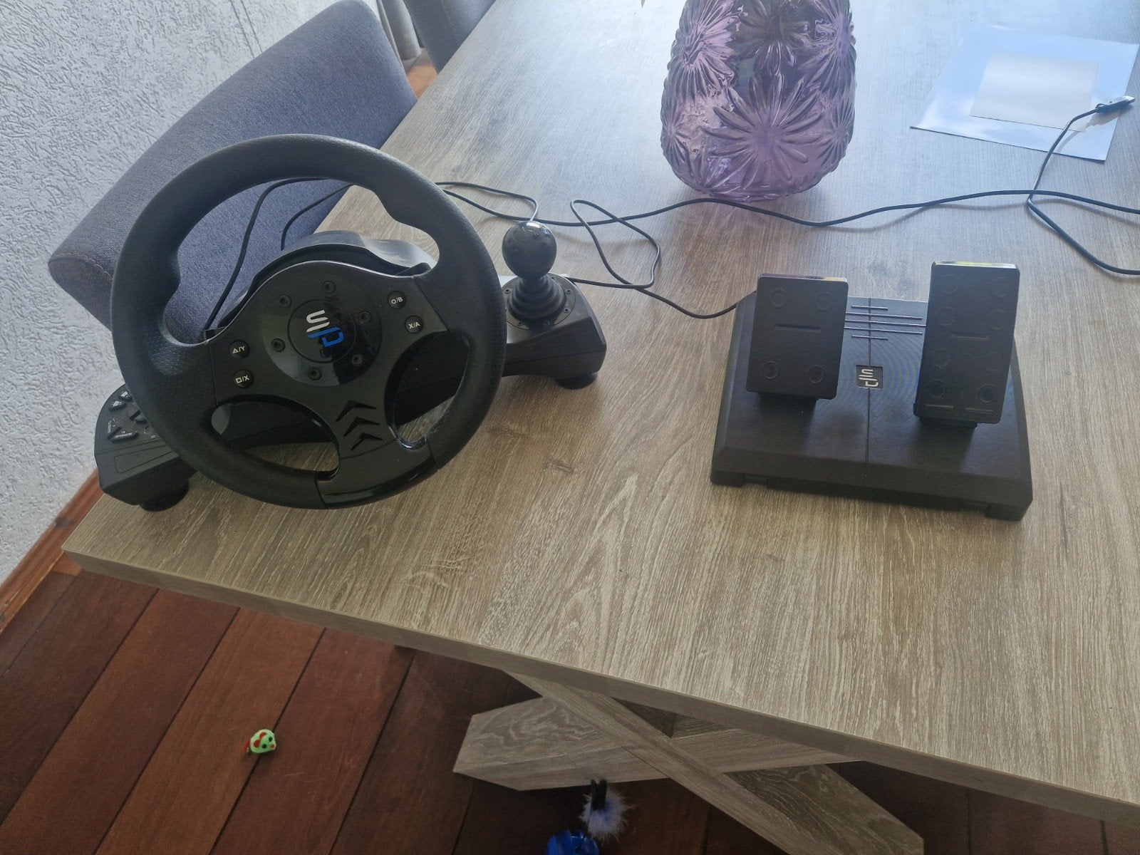 SD Sim Racing Stuur voor PlayStation - Zgan, Ophalen of Verzenden, Zo goed als nieuw, Stuur of Pedalen, PlayStation 4