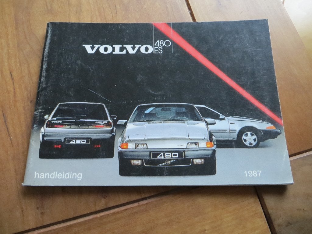 Instructieboek Volvo 480 ES 1987, mooie staat!, Ophalen of Verzenden