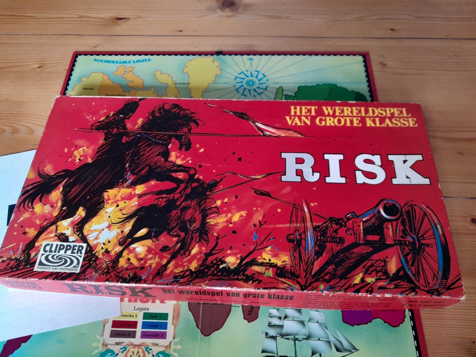 Rode risk blauwe binnenkant compleet, Ophalen of Verzenden