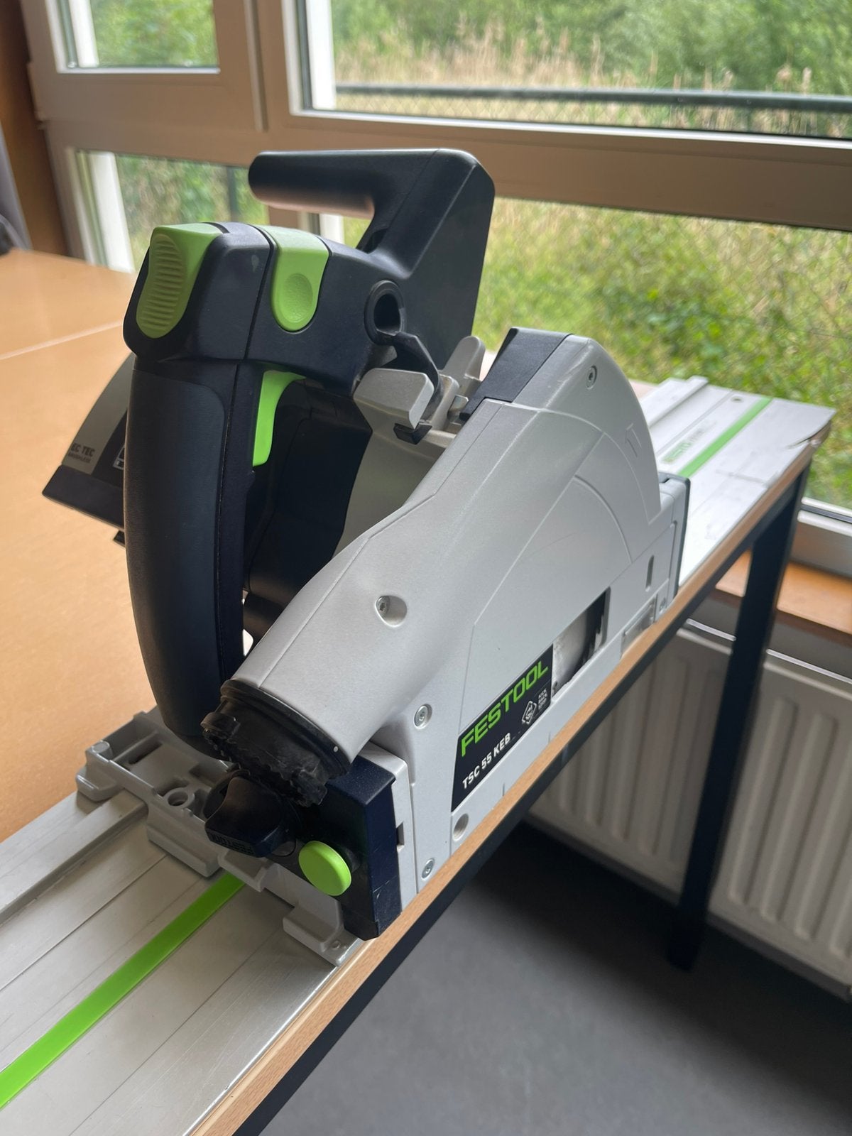 ️ ⭐️ Festool TSC 55 KEB-Basic body+geleider ⭐️, Invalzaag, Ophalen of Verzenden, Zo goed als nieuw, 30 tot 70 mm