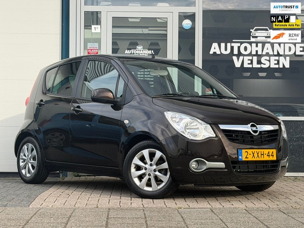 Opel Agila 1.2 Edition Airco Automaat, Auto's, 4 cilinders, Bruin, Origineel Nederlands, Bedrijf