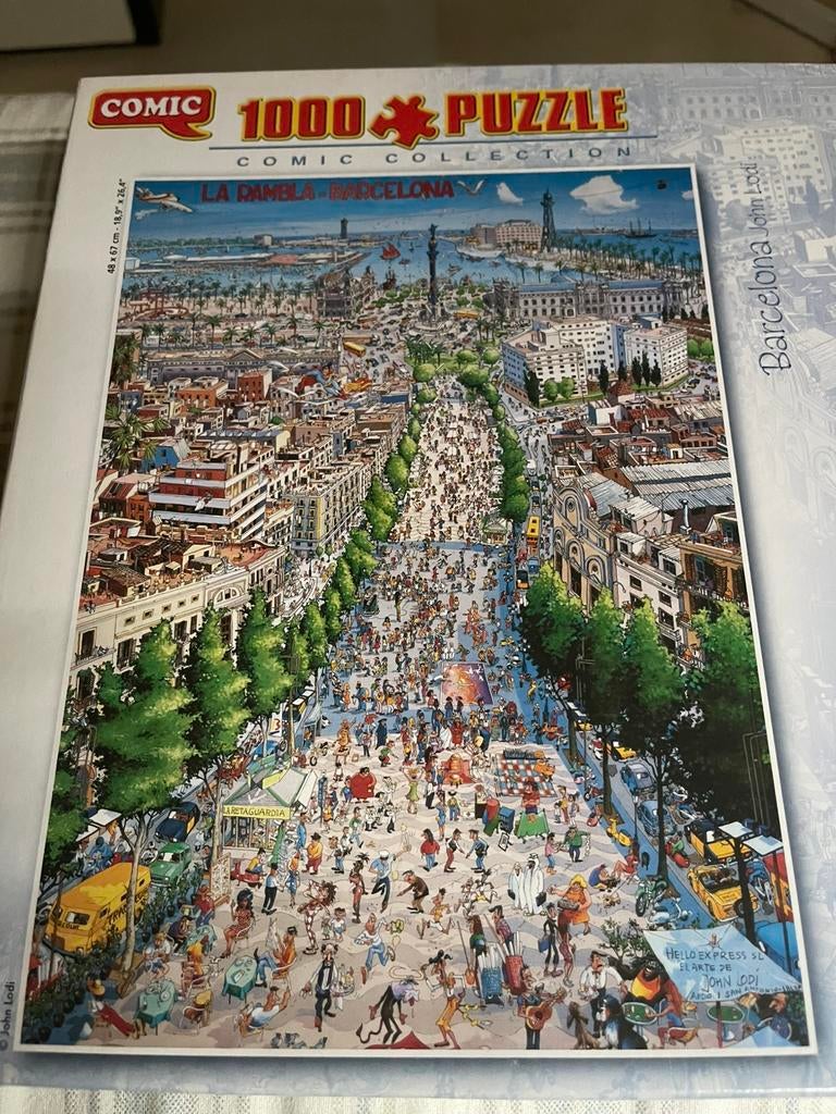 Puzzle BARCALONA, Ophalen, 500 t/m 1500 stukjes, Zo goed als nieuw, Legpuzzel