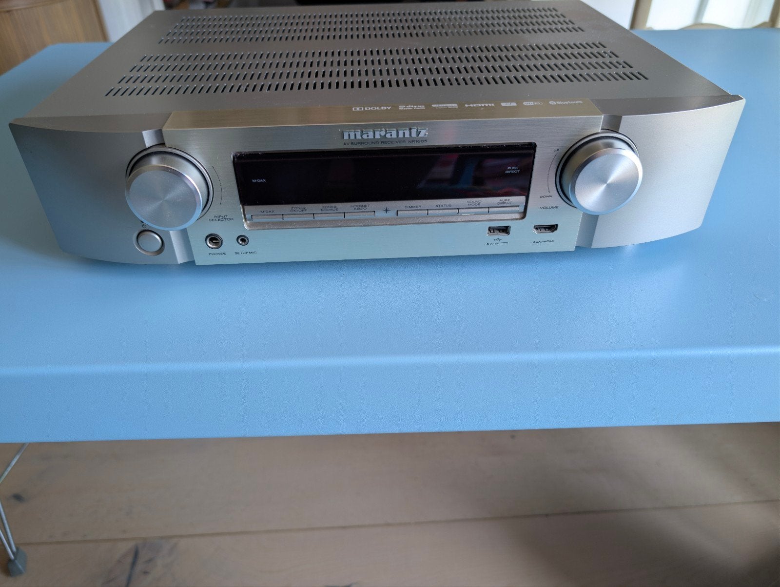 Marantz NR1605 7.1 Slim Design Netwerk AV Receiver, Marantz, Ophalen of Verzenden, Zo goed als nieuw, 60 tot 120 watt