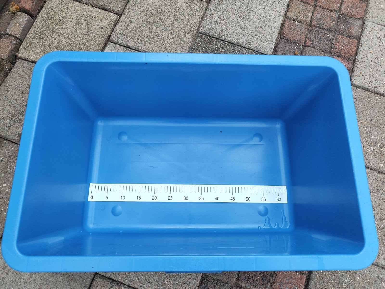 Blauwe kunststof meet bak 60 cm koi, Ophalen, Zo goed als nieuw