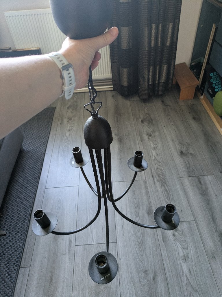 Lamp kroonluchter, Ophalen, Gebruikt