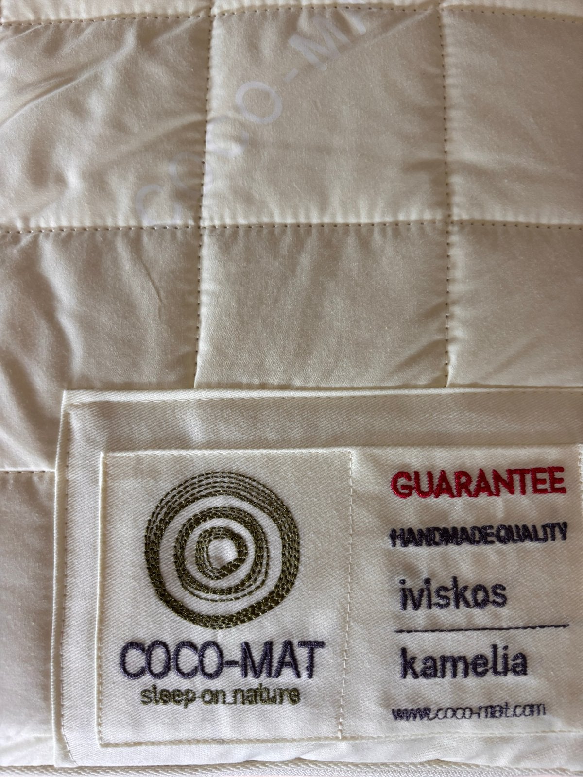 COCO-MAT Topmatras Iviskos 180-200 cm - Natuurlijk Comfort, Ophalen, Gebruikt, Tweepersoons, Matras