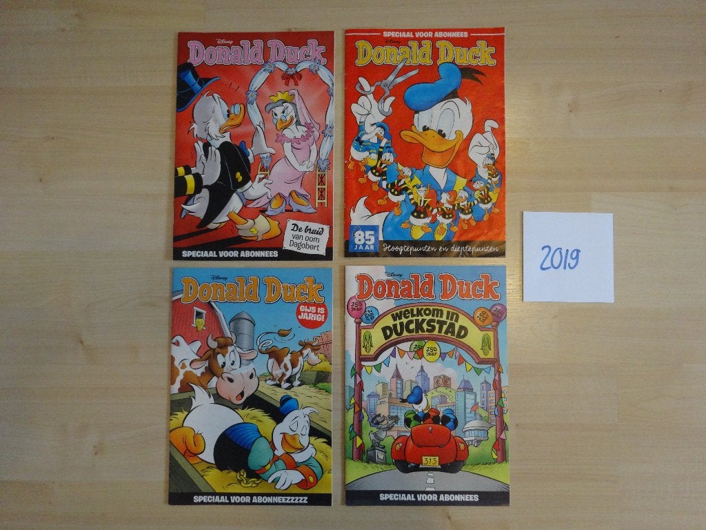 4x Donald Duck bewaarnummer jaargang 2019, Meerdere stripboeken, Ophalen of Verzenden, Zo goed als nieuw
