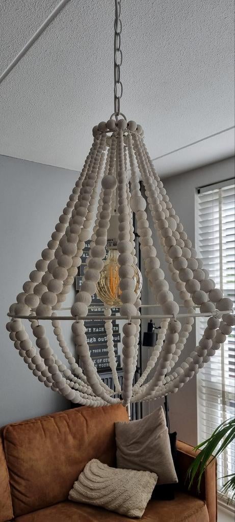 Hanglamp kralen wit, Ophalen
