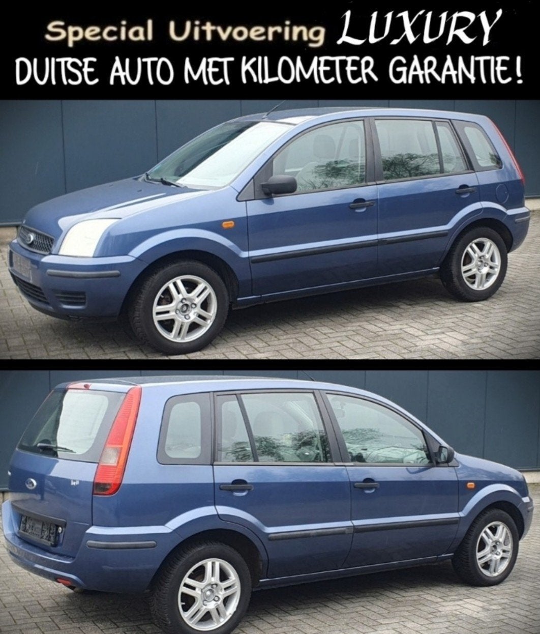 Pracht Ford Fusion 1.4 16V "Luxury" airco 2011 GOED LEZEN‼️, Auto's, Ford, Voorwielaandrijving, Euro 5, Stof, Blauw