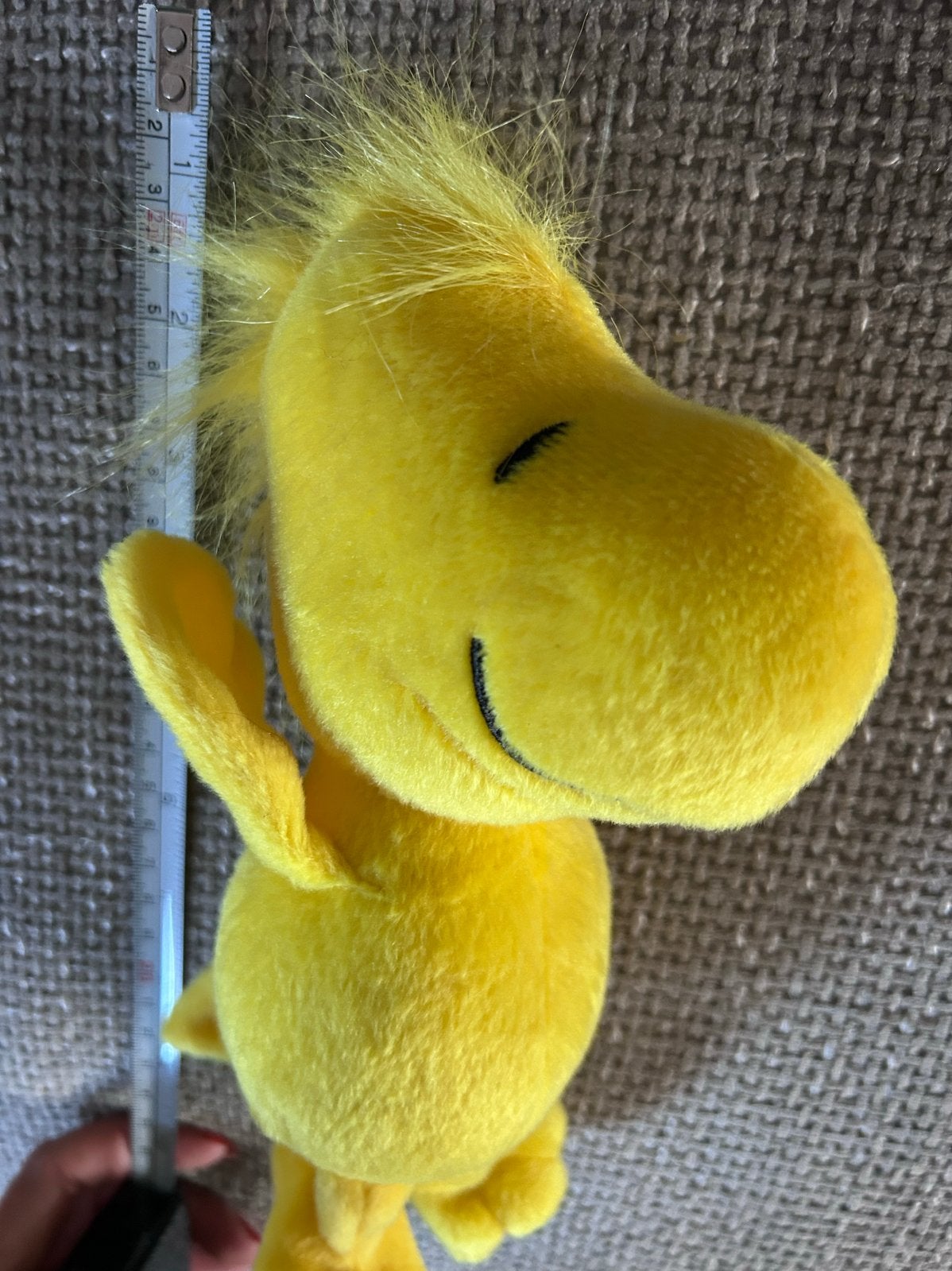 Gele Woodstock knuffel van Peanuts snoopy vintage, Overige merken, Overige typen, Ophalen of Verzenden, Zo goed als nieuw