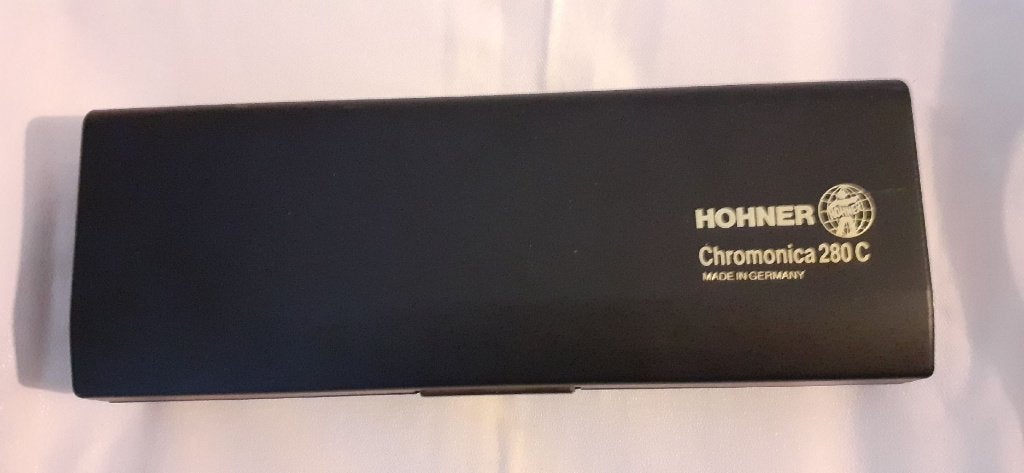 een Hohner Chromonica 280c chromatische mondharmonica., Ophalen of Verzenden, Zo goed als nieuw, C-mondharmonica