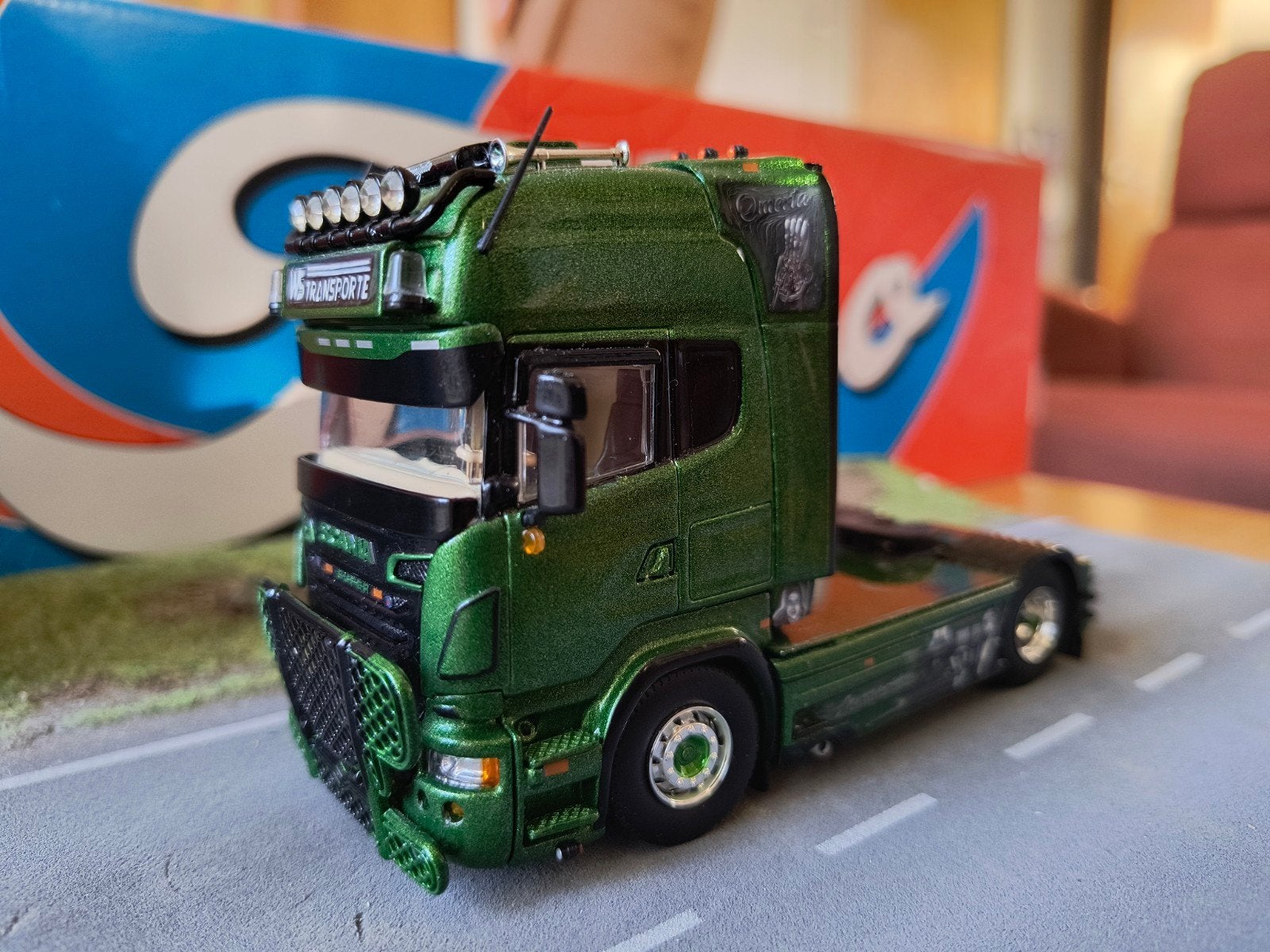 Tekno Scania WS Transporte, Ophalen of Verzenden, Zo goed als nieuw, Bus of Vrachtwagen, Tekno