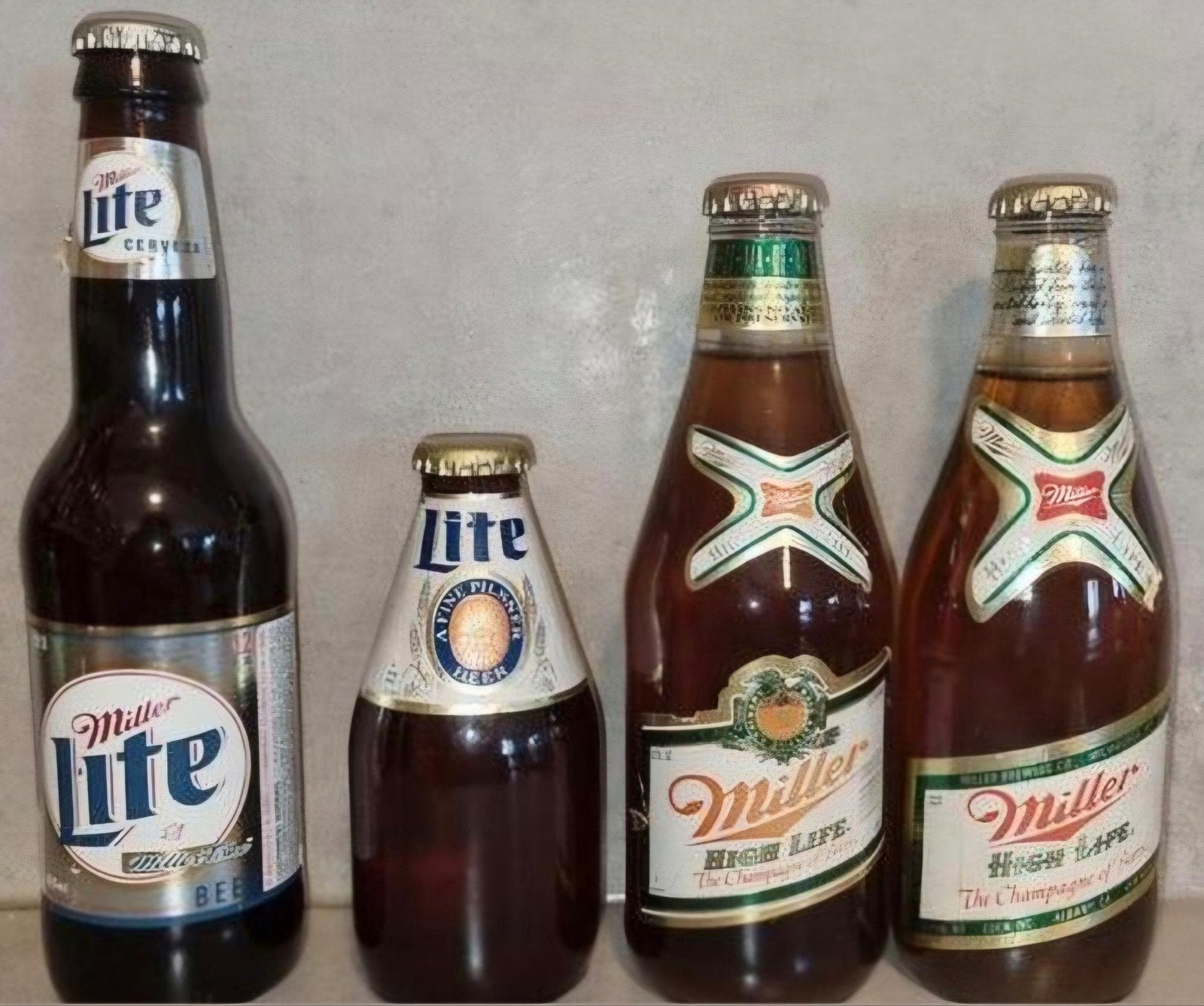 Vintage Miller set - <'91 - '94 - Milwaukee, Wisconsin, USA, Ophalen of Verzenden, Zo goed als nieuw, Flesje(s), Overige merken