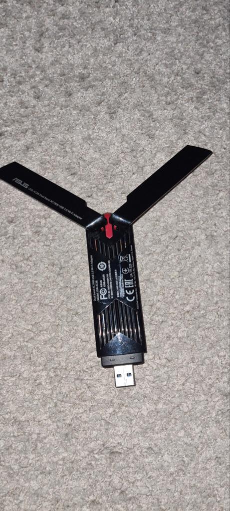 ASUS USB-AC68 Dual Band AC1900 USB 3.0 Wi-Fi Adapter, Ophalen, Gebruikt, ASUS
