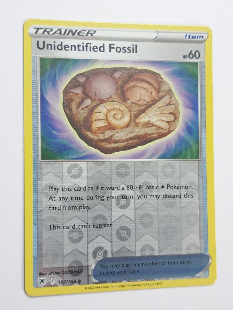 Pokémon - Astral Radiance - Unidentified Fossil - 157/189, Verzenden, Zo goed als nieuw, Losse kaart, Foil