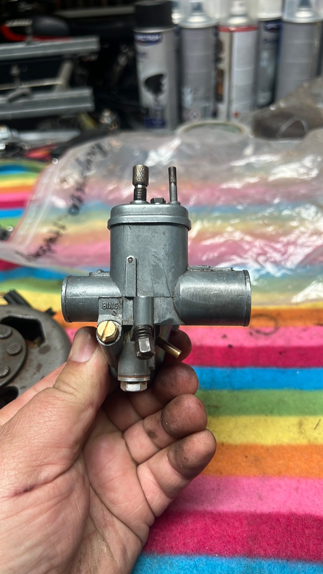 Mooie originele complete 16mm zijvlotter carburateur., Ophalen, Zo goed als nieuw, Carburateur
