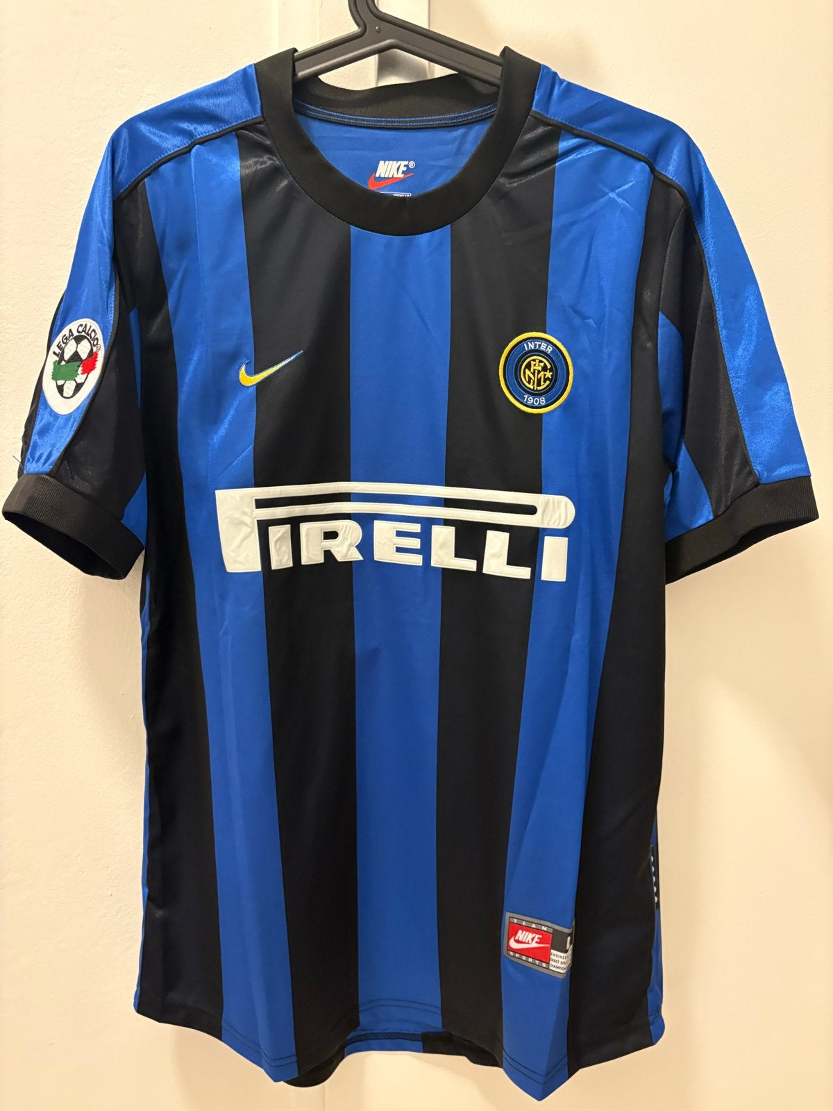 Retro Inter Milan Roberto Baggio Thuisshirt Maat Large nike, Sport en Fitness, Maat L, Ophalen of Verzenden, Nieuw, Shirt
