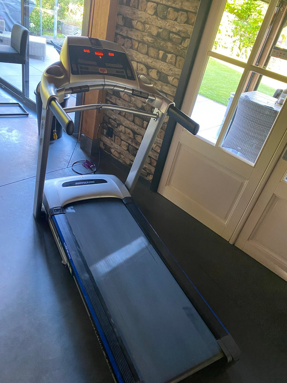 Professionele Horizon Loopband | 18 km/u | 10% Helling, Ophalen, Zo goed als nieuw, Metaal, Loopband
