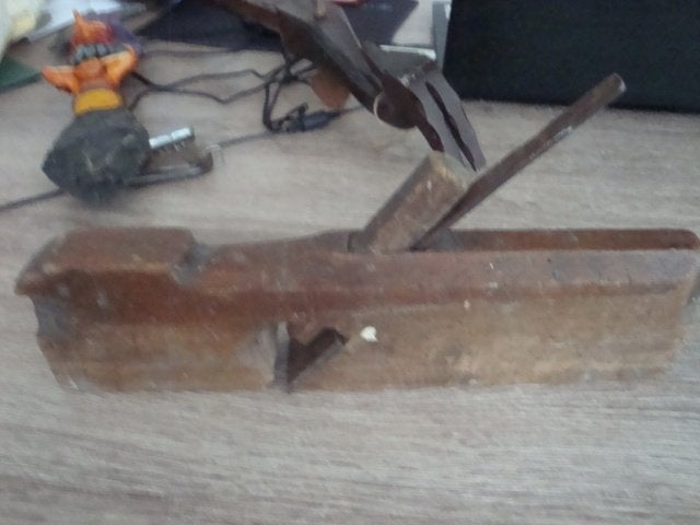 oude houten blok schaaf';, Antiek en Kunst, Ophalen of Verzenden