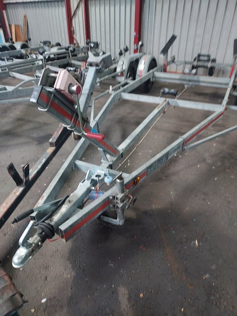 Nette,complete enkelassige RDW WICKtrailer, voor sloepen enz, Watersport en Boten, Ophalen, Minder dan 1500 kg, Gebruikt, Verstelbare verlichting