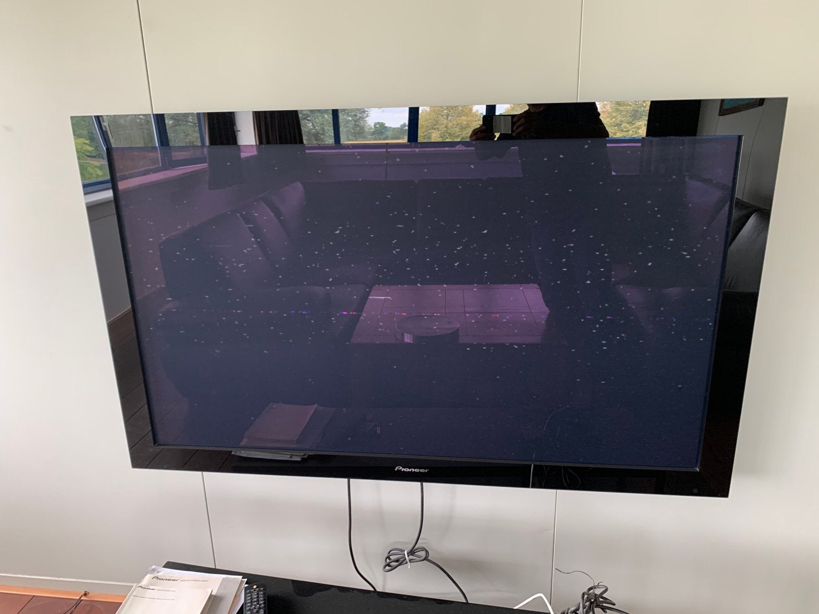 Pioneer pdp lx 608 plasma tv met muurbeugel., Ophalen, Gebruikt, 50 Hz, Pioneer