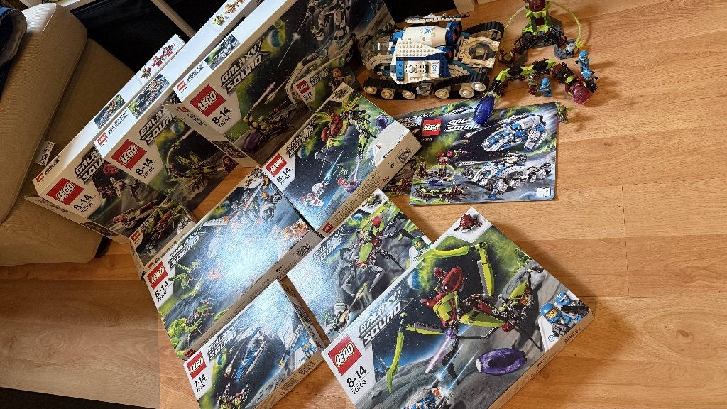 Lego Galaxy Squad collectie 9 sets met dozen en instructies, Ophalen, Overige thema's, Lego, Compleet