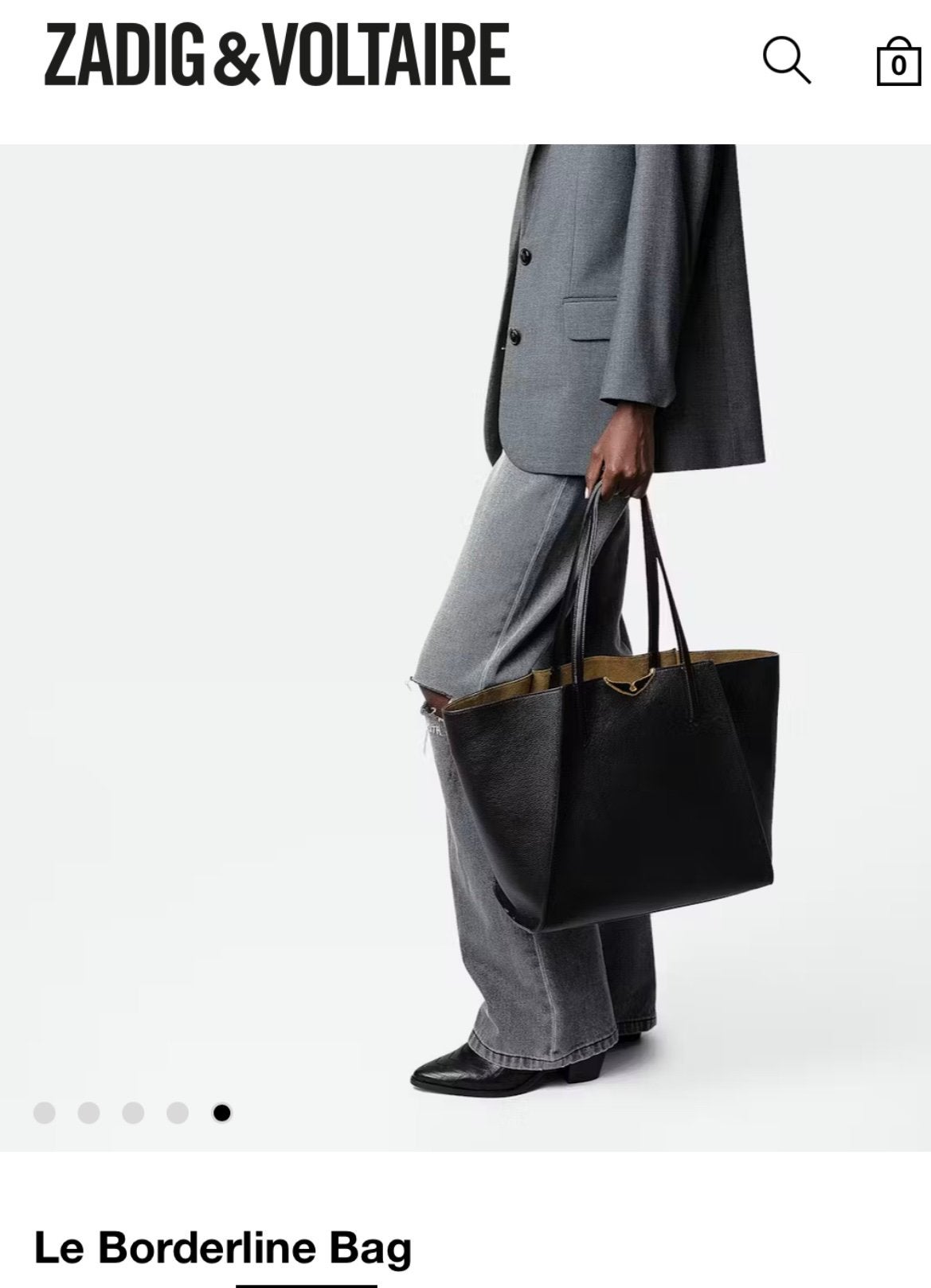 Le borderline bag tas  Zadig&Voltaire nieuw zwart, Ophalen, Zwart, Minder dan 40 cm, Minder dan 20 cm