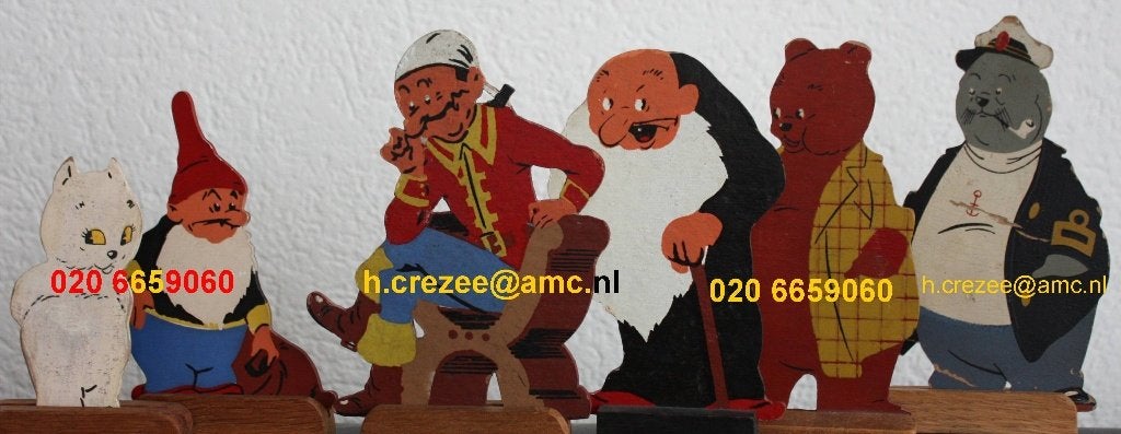 zoek oud hout speelgoed figuur Marten Toonder diana edition, Ophalen of Verzenden