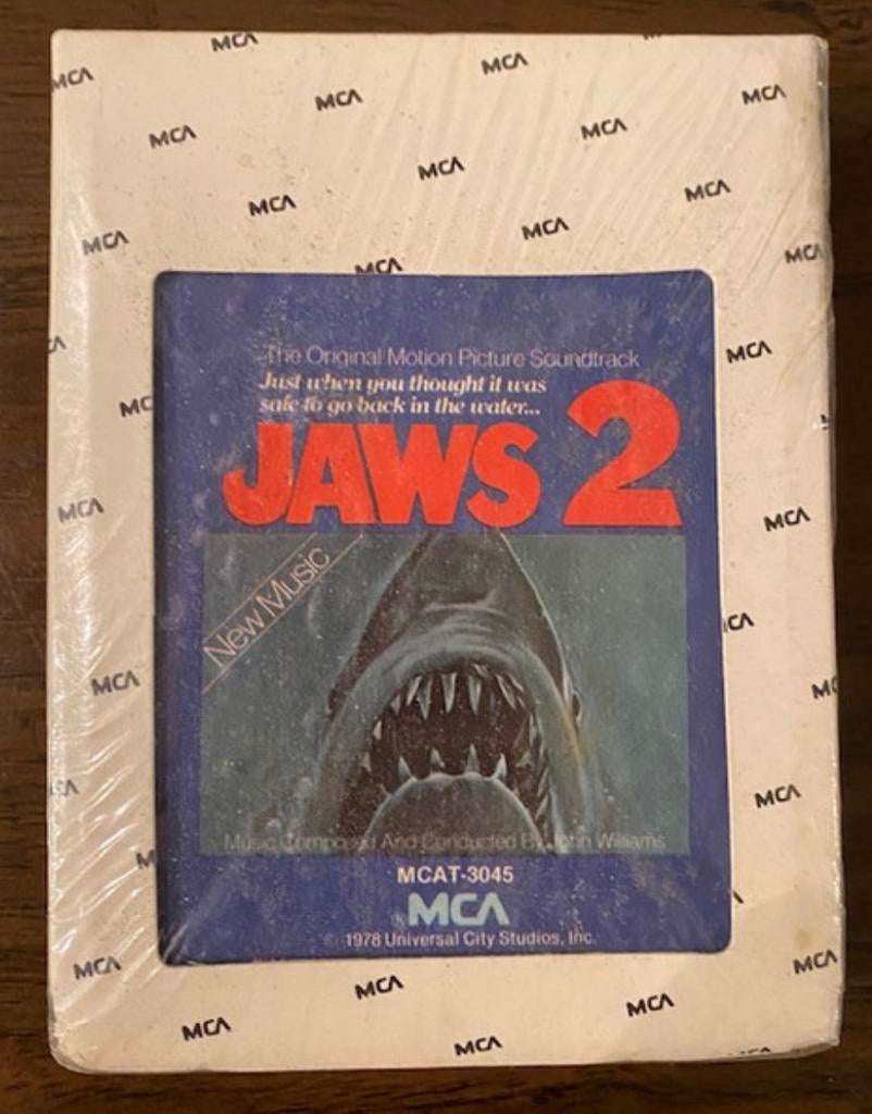 8 Track Jaws 2 zeldzaam, Cd's en Dvd's, Cassettebandjes, Ophalen, Filmmuziek en Soundtracks, 1 bandje, Origineel