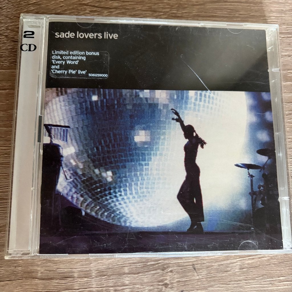 2CD - Sade - Lovers Live - Limited Edition, Gebruikt, Funk, Album, Inclusief doosje