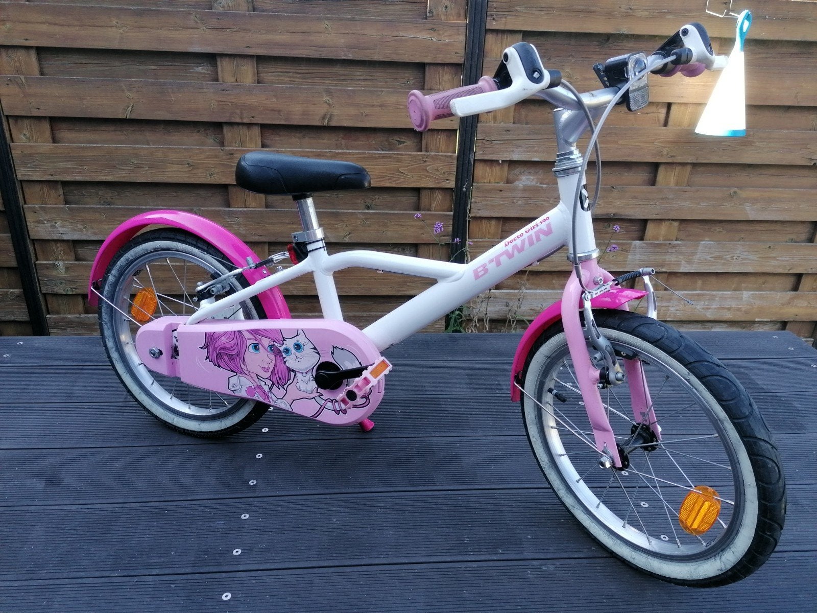 BTwin 16 inch Kinderfiets Fiets Meisje Docto Girl 500, Ophalen, Terugtraprem, BTWIN, 16 inch