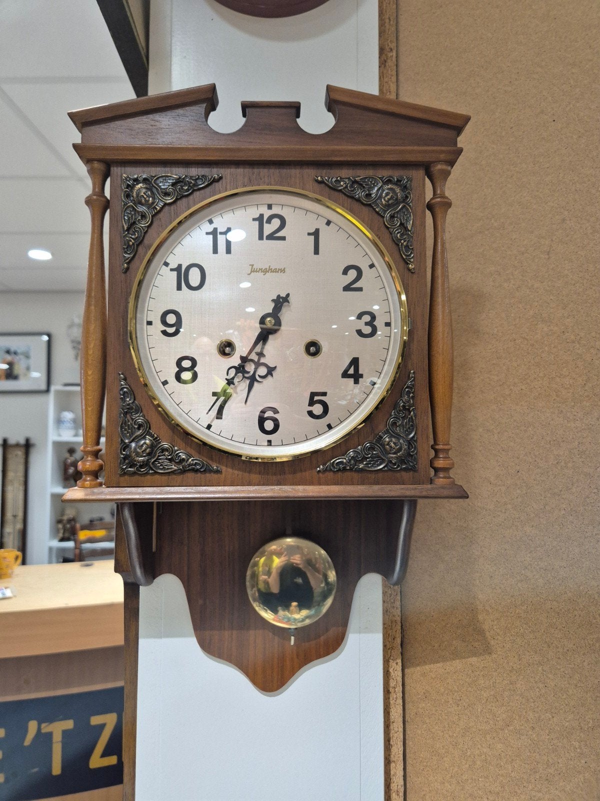 vintage Junghans klok wandklok, Ophalen of Verzenden