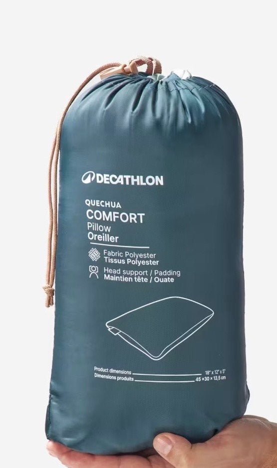 Decathlon Quechua Comfort kussen - Slechts 2 nachten gebruik, Ophalen of Verzenden, Zo goed als nieuw