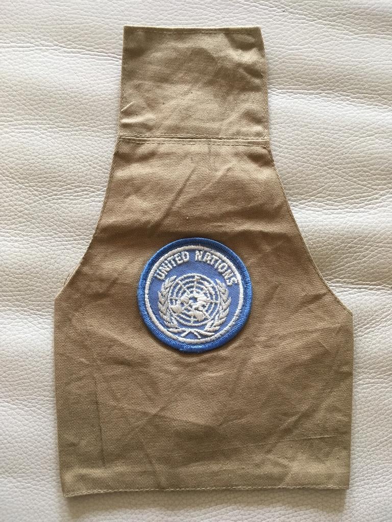 Armlet landmacht khaki Unifil United Nations, Verzamelen, Verzenden, Landmacht, Nederland, Embleem of Badge