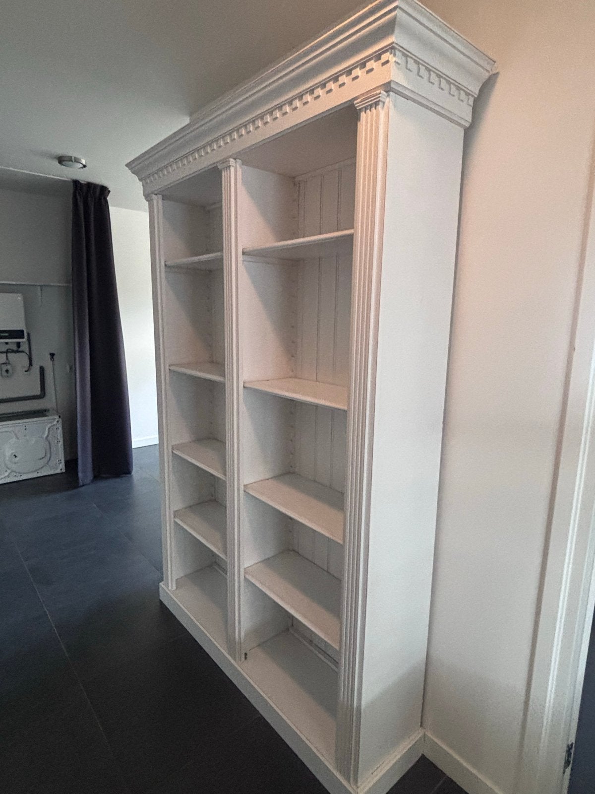 MOET VANDAAG WEG - Rivièra Maison Kast met Planken - Wit, Huis en Inrichting, Ophalen, Met plank(en), Gebruikt, 200 cm of meer