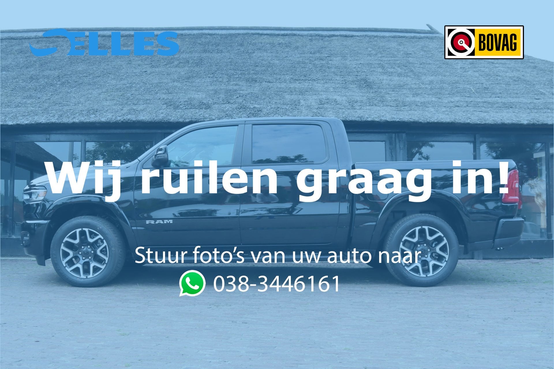 Dodge Ram 1500 2025 3.0L HURRICANE LARAMIE SPORT | BPM VRIJ, Auto's, Dodge, Automaat, Zwart, 2993 cc, Zwart