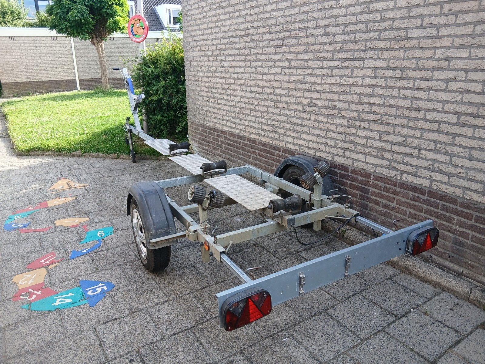 Marlin boottrailer 550kg as voor boten tot 4.5 meter, Ophalen, Minder dan 1500 kg, Gebruikt, Overige typen