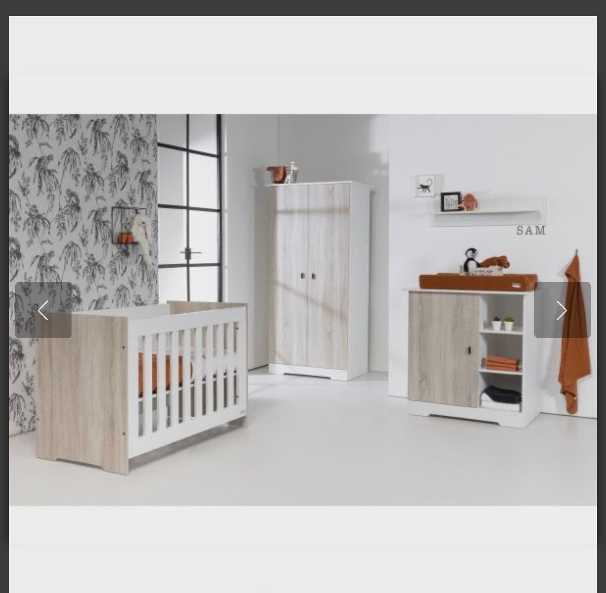 Babykamer set: Ledikant, commode en IKEA kast, Kinderen en Baby's, Ophalen, Gebruikt, Jongetje of Meisje