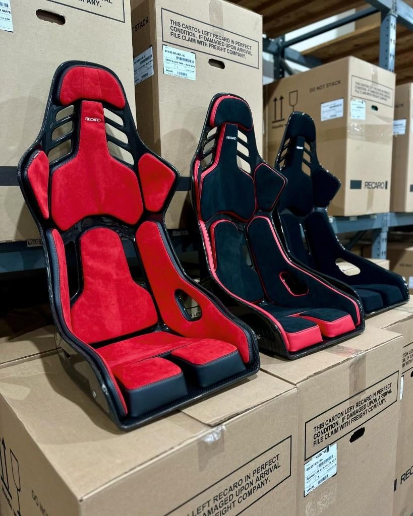 Recaro Podium Carbon Alcantara Leder kuipstoel sportstoel, Ophalen of Verzenden